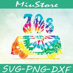 colorful hippie bus for the 70's generation svg svg,png,dxf,cricut