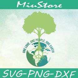 one love one people one earth svg, world peace sign tree svg,png,dxf,cricut