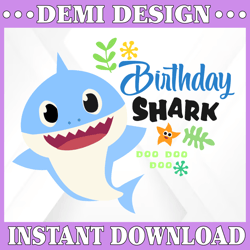 Birthday Shark Boy SVG, Cricut Cut files, Shark Family doo doo doo Vector EPS, Silhouette DXF, Design for tsvg , clothes