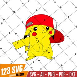 Pikachu SVG & PNG, Pokemon SVG - Cricut cut file