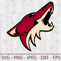 Arizona Coyotes SVG PNG JPEG  DXF Digital Cut Vector Files for Silhouette Studio Cricut Design