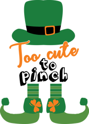 Too Cute To Pinch Svg, St Patrick's Day Svg, Shamrock Svg, St Patricks svg, Lucky Svg File Cut Digital Download