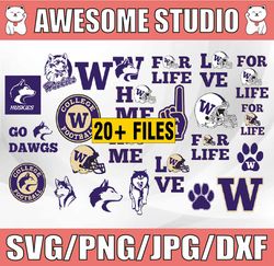Washington Huskies football svg,sport svg, football svg, silhouette svg, cut files, College Football svg, ncaa