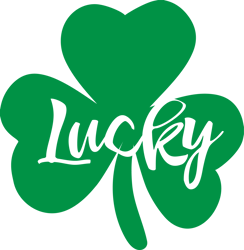 Lucky Shamrock Svg, St Patrick's Day Svg, Shamrock Svg, St Patricks svg, Lucky Svg File Cut Digital Download