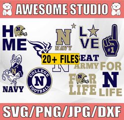 Navy Midshipmen Football svg, football svg, silhouette svg, cut files, College Football svg, ncaa logo svg,