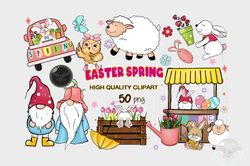 Easter Spring Clipart Bundle by Designanytran