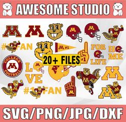 Minnesota Golden Gophers SVG Files, Cricut, Silhouette Studio, Digital Cut Files, Cricut, football svg, NCAA Sp