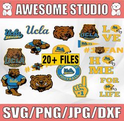 UCLA Football , Bruins Nation, College Football SVG Files, Cricut, Silhouette Studio, Digital Cut Files, Cricut
