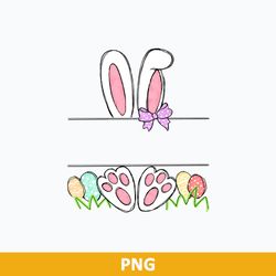 Easter Bunny Monogram Png, Bunny Ears Feet Name Frame Png, Easter Png, Easter Bunny Png File