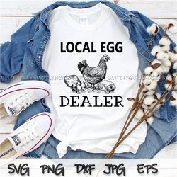 Local Egg Dealer Easter Svg, Christian Easter Svg, Retro Easter Svg, Easter Shirt png Gift for Women, Happy Easter Svg