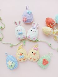 Easter Decoration Crochet Pattern, Crochet Easter Garland Pattern, Easter Bunnies Crochet Pattern