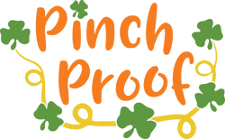 Pinch Proof Shamrock Svg, St Patrick's Day Svg, Shamrock Svg, St Patricks svg, Lucky Svg File Cut Digital Download
