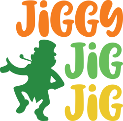 Jiggy Jig Shamrock Svg, St Patrick's Day Svg, Shamrock Svg, St Patricks svg, Lucky Svg File Cut Digital Download