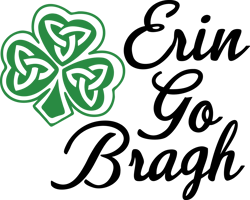 Erin Go  Bragh Shamrock Svg, St Patrick's Day Svg, Shamrock Svg, St Patricks svg, Lucky Svg File Cut Digital Download