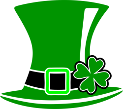 Hat Shamrocks Svg, St Patrick's Day Svg, Shamrock Svg, St Patricks svg, Lucky Svg File Cut Digital Download