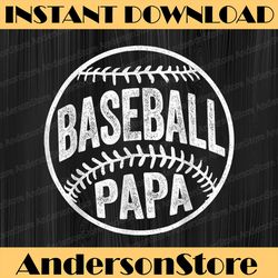 Baseball Papa Coach Father's Day Best Dad Daddy Father's Day Happy Father's Day PNG Sublimation