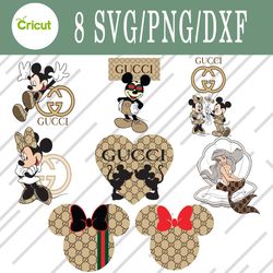 Mickey Gucci svg, Mickey Gucci bundle svg, Png, Dxf, Cutting File, Svg Files for Cricut, Silhouette