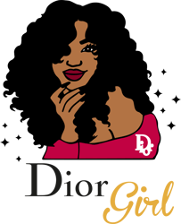 Dior Girl SVG, Dior Girl, EPS DXF Cricut file Silhouette