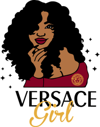 Versace Girl SVG, Versace Girl, EPS DXF Cricut file Silhouette