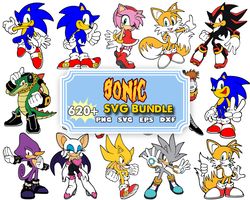 620 Sonic Svg, Sonic Head Svg, sonic png, Layered SVG bundle, svg files for cricut, game svg, cartoon SVG Bundle