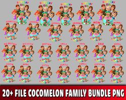 20 file Cocomelon family bundle PNG, Cocomelon family bundle PNG, for Cricut , vector file , digital, file cut