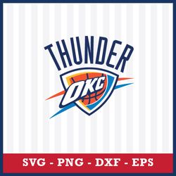 Oklahoma City Thunder Svg, Oklahoma City Thunder Logo Svg, Basketball Team Svg, NBA Svg, Sport Svg, Png Dxf Eps File