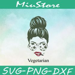 Messy Bun Vegetarian SVG, Girl Smoking Cannabis SVG,png,dxf,cricut