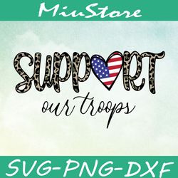 Support Our Troops SVG, 4th Of July SVG,png,dxf,cricut