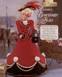 pdf crochet pattern for barbie doll - leslies carriage suit - ladies of fashion