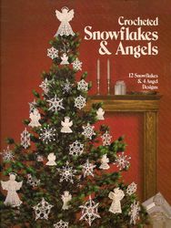Christmas Snowflakes & Angels Vintage Crochet Pattern PDF Toys & Dolls Crocheted
