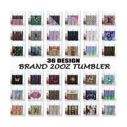 36 Design Brand Tumbler Wrap, Fashion 20Oz Tumbler Wrap