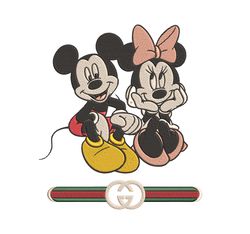 Couple Mickey And Minnie Gucci Embroidery Design Download Machine Embroidery
