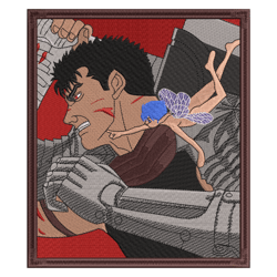 Guts Berserk And Elf Embroidery Design Instant Download Basic Embroidery Tutorial