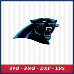 Carolina Panthers Svg, Carolina Panthers Logo Svg, NFL Svg, Sport Svg, Png Dxf Eps File