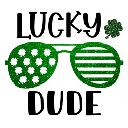 Lucky Dude Shamrock Png, St Patrick's Day Png, Shamrock Png, St Patricks Png, Lucky Png File Cut Digital Download