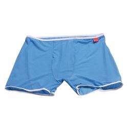 2PK Blue mesh gauze Uzhot men's sexy underwear transparent boxers underpants 14003