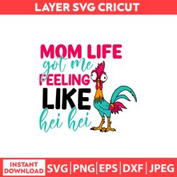 Mom Life Got Me Feeling Like Hey Hey Svg, Mom Life Svg, Mothers Day Svg, Disney Svg, Dxf, Png, Jpeg, Pdf Digital file