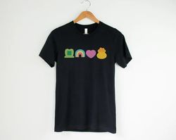 St Pattys Day Shirt For Women, Lucky Charm Shirt, Lucky tshirt, rainbow shamrock heart gold tee shirt - T28