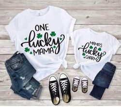 Lucky Mama and Lucky Charm Shirt Bundle, Matching Shirts, Lucky Shirt, Irish, Happy St Patrick's Day, Shamrock Shirt-T33