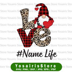 Personalized name Buffalo Plaid Love  png, png, png,  , Sublimation Design, png, Dxf, Ai, Eps, Pdf, Png, Jpe