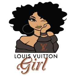 Luis Vuitton Girl SVG, Luis Vuitton Girl, EPS DXF Cricut file Silhouette