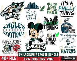 40 file Philadelphia Eagles svg, Nfl svg, Philadelphia Eagles svg, for Cricut, digital , file cut, Instant Download