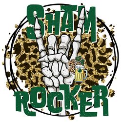 Shamrock Rocker Png, St Patrick's Day Png, Shamrock Png, St Patricks Png, Lucky Png File Cut Digital Download