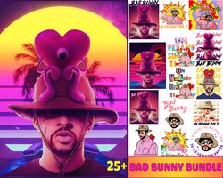 25 file Bad bunny bundle PNG, Mega Bad bunny bundle PNG, for Cricut, digital , file cut, Instant Download