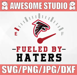 Fueled By Hater Atlanta Falcons SVG and PNG Files