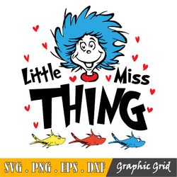 Little Miss Thing Png, Cat In The Hat Png, Thing Png, Read Across America Png, Blue Fish Red Fish Png, Reading Png