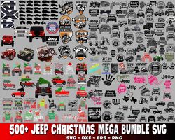 500 file Jeep bundle SVG, Mega Jeep bundle svg eps dxf png, for Cricut, digital, file cut, Instant Download