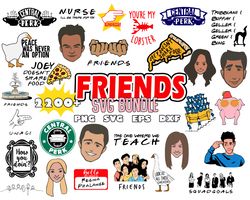 2200 Friends Svg Bundle, Friends Png, Friendship Svg, Cricut, Bestseller