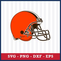 Cleveland Browns Helmet Svg, Cleveland Browns Svg, NFL Svg, Sport Svg, Png Dxf Eps File