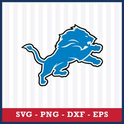 Detroit Lions Svg, Detroit Lions Logo Svg, NFL Svg, Sport Svg, Png Dxf Eps File